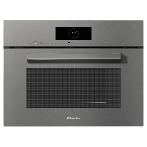 Steam oven with microwave
