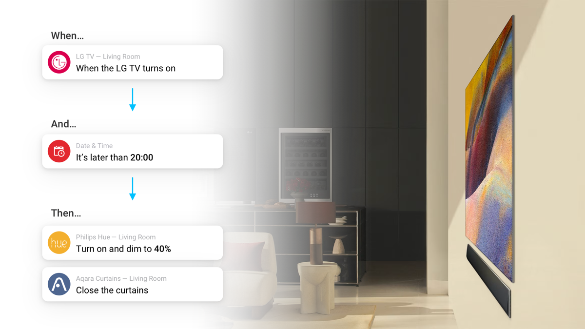 Homey Flow & Advanced Flow simplify the automation of your LG ThinQ devices